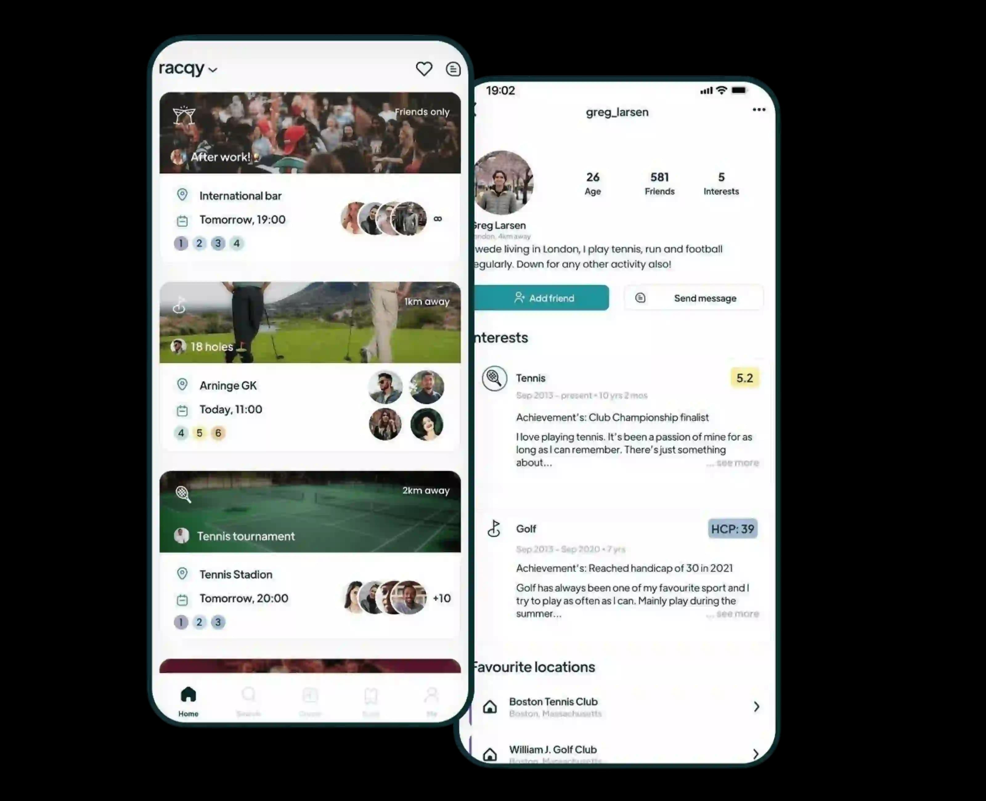 Racqy social platform